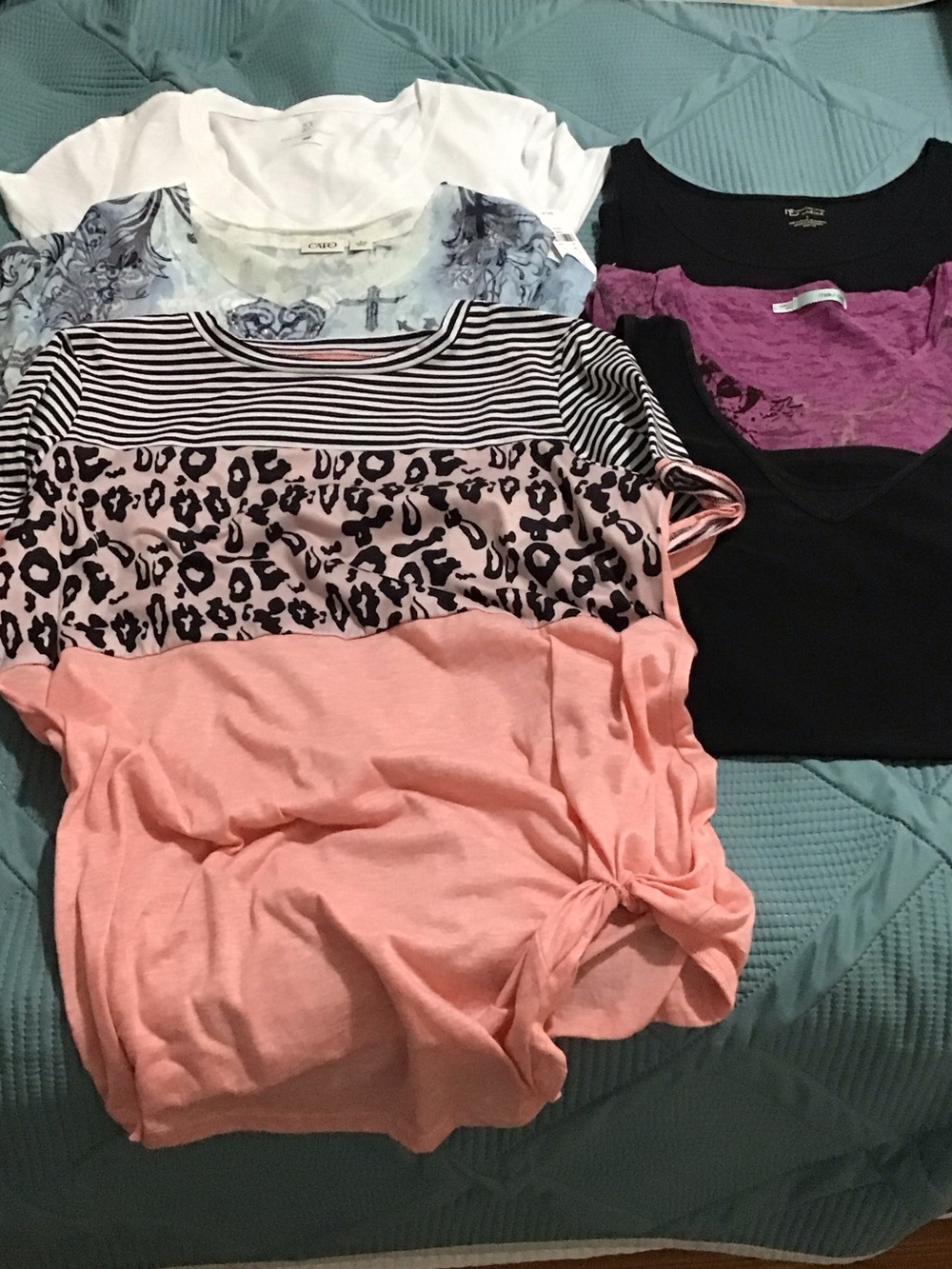 Women's Short Sleeve and Sleeveless Tees/Tops Bundle of 6
